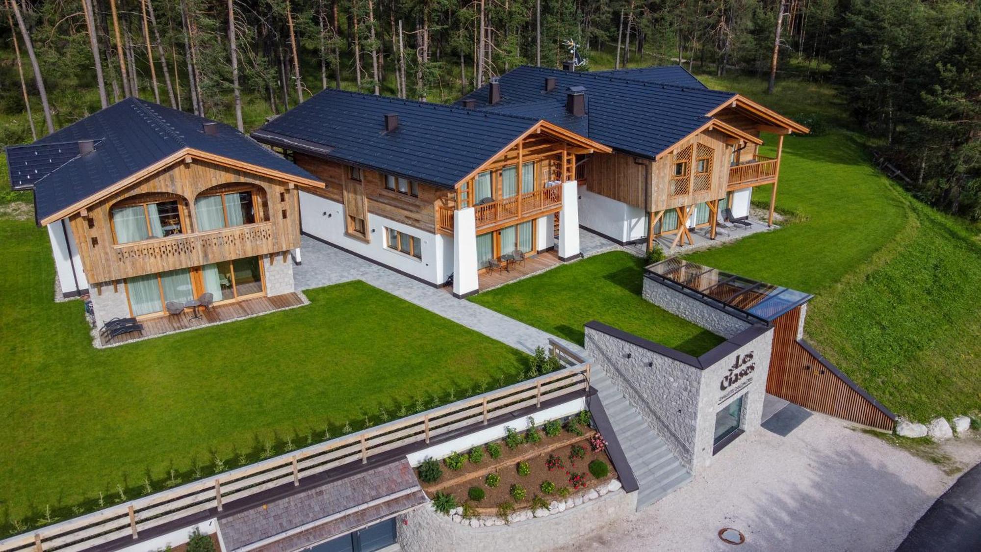 Les Ciases Chalets Dolomites St. Vigil Exterior foto