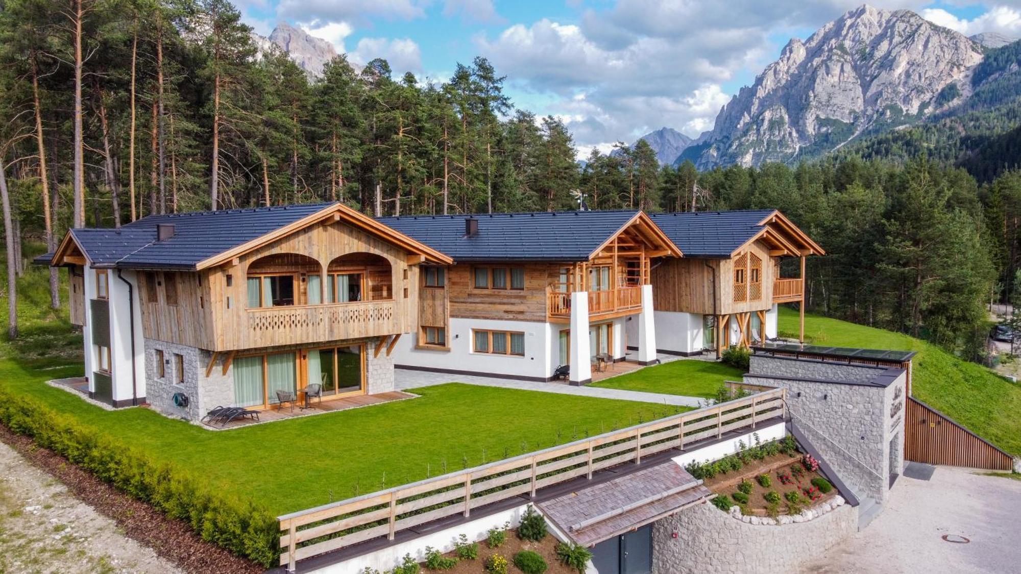 Les Ciases Chalets Dolomites St. Vigil Exterior foto